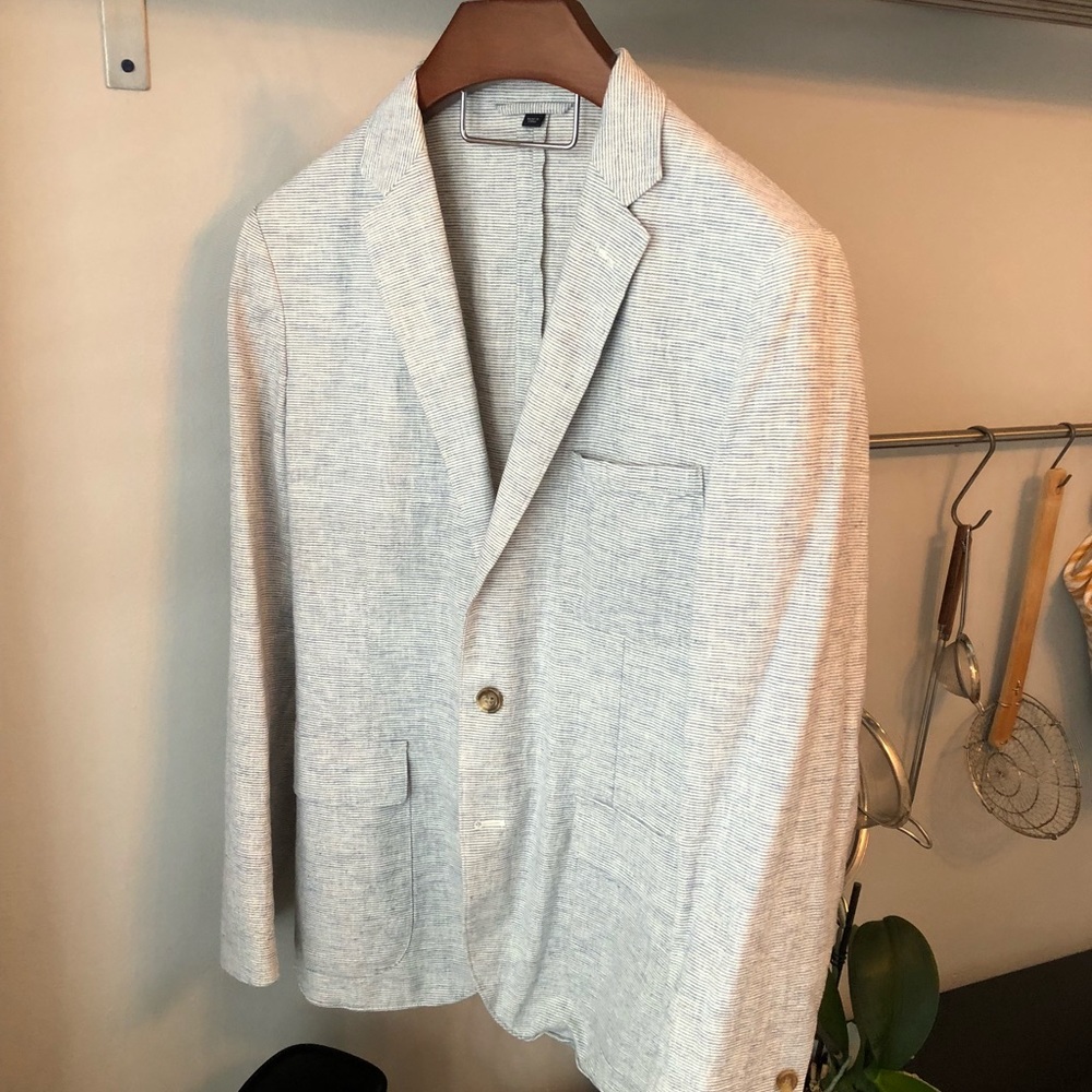 J. Crew linen unstructured blazer
